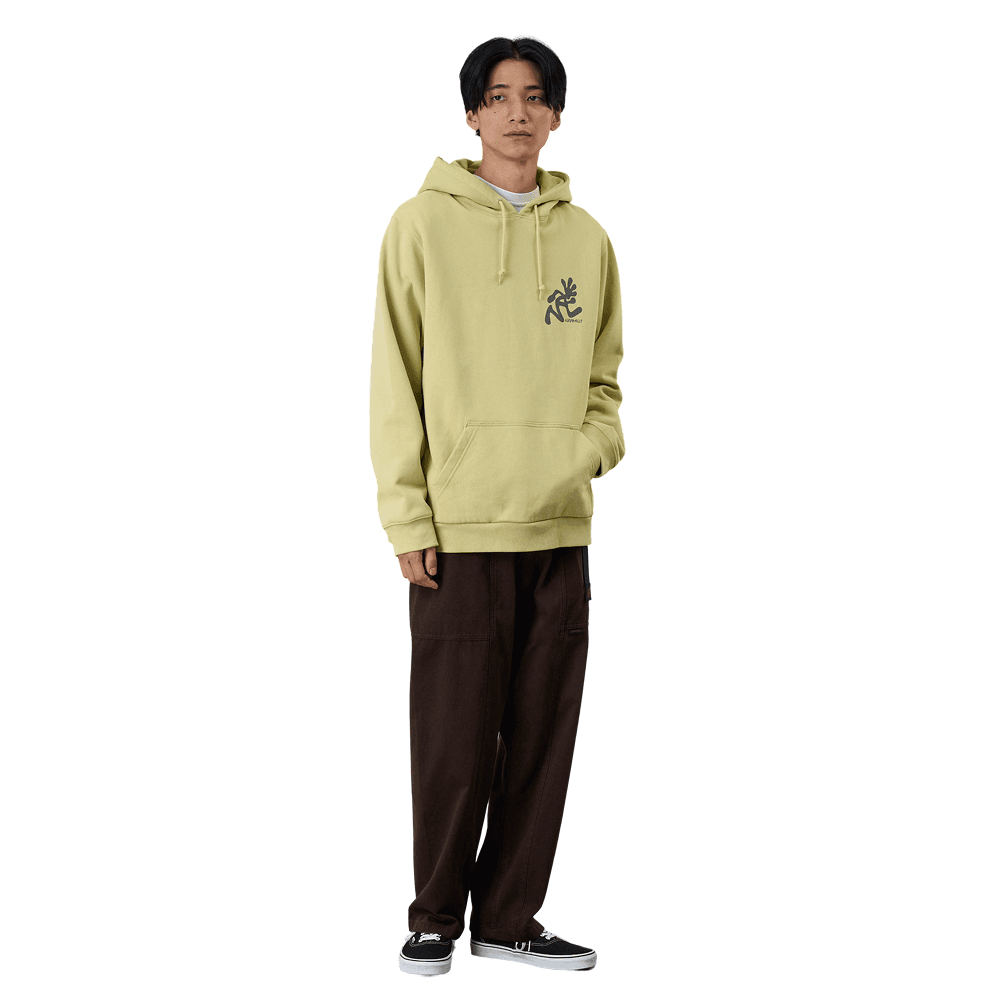Running Man Hooded Sweatshirt Lime, view: 3