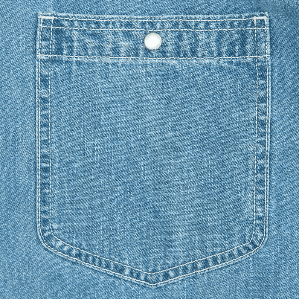 Western Workshirt - Stone Washed Stone Wash Denim, view: 3