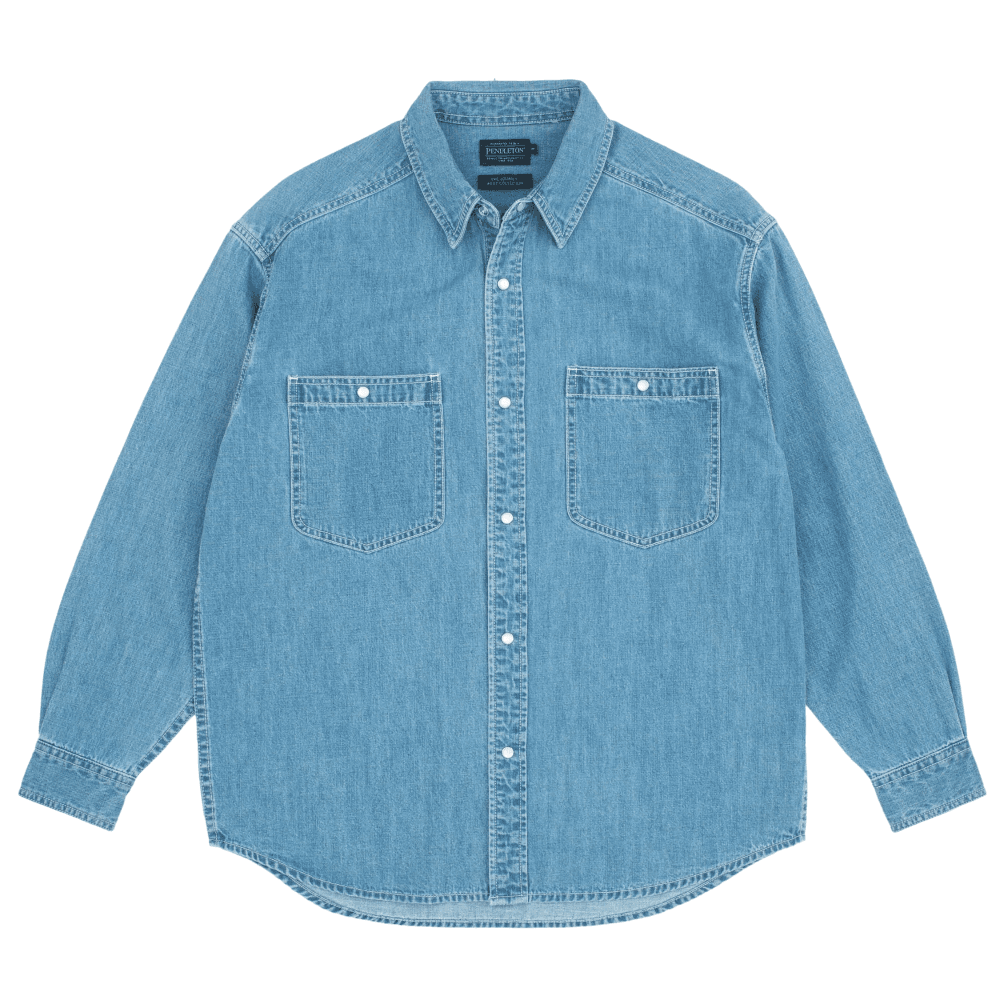 Western Workshirt - Stone Washed Stone Wash Denim, view: 0