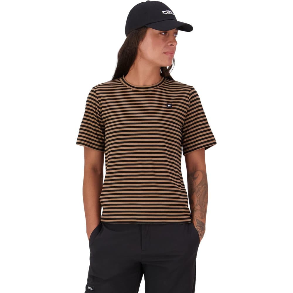 Icon Merino T-Shirt Mr Stripe Toffee, view: 1
