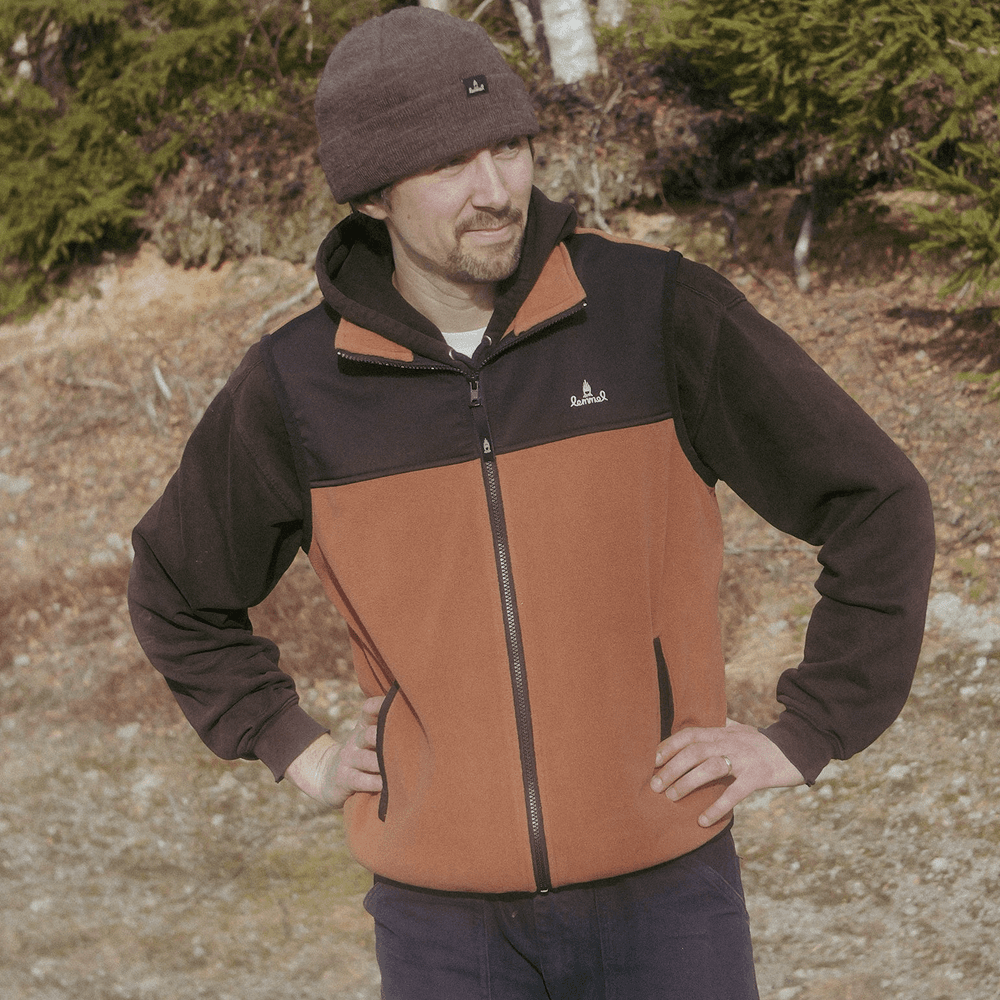 Fleece Vest "Murto" Burnt Orange, view: 3