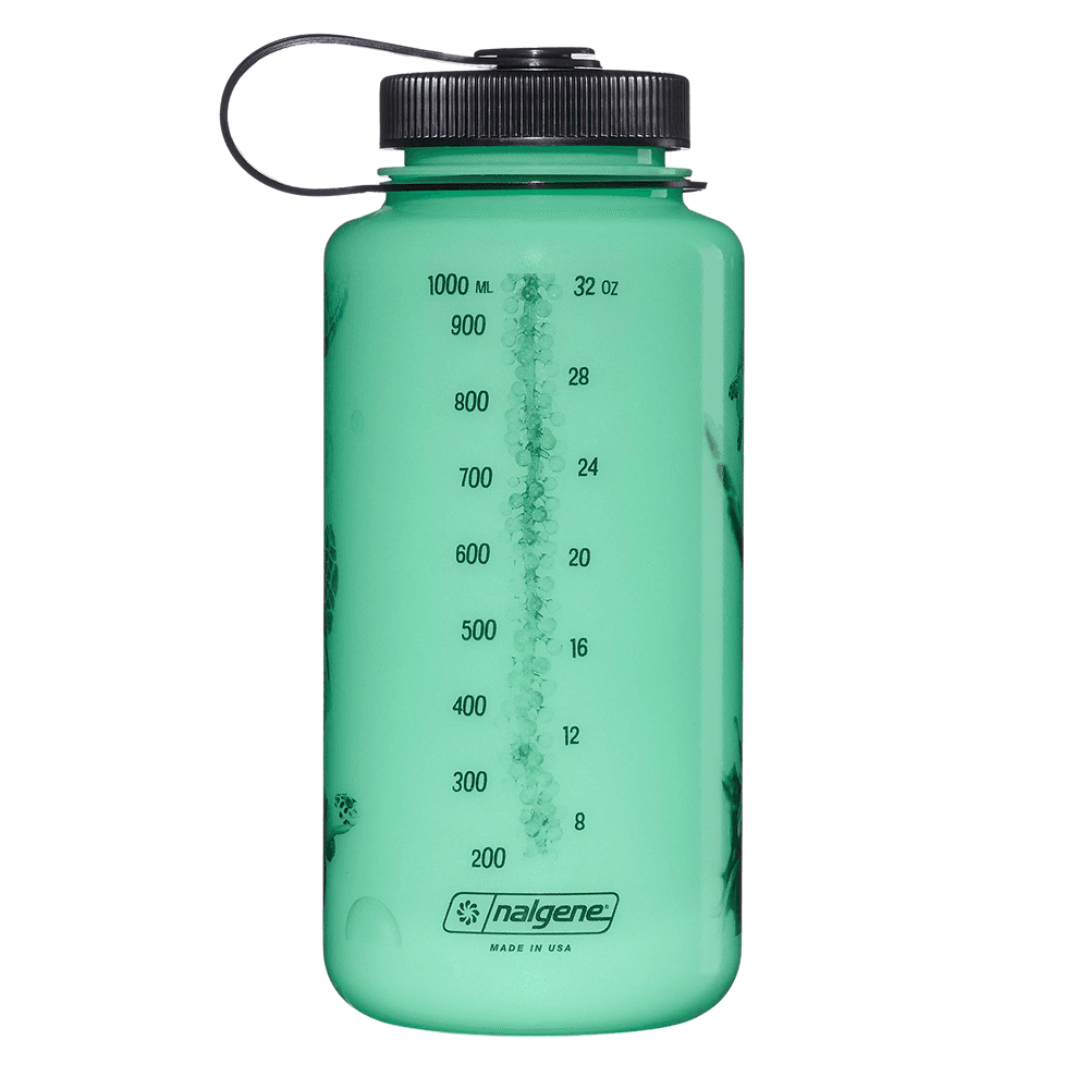 1 L Wm Bottle Glow W/Black Turtle, view: 2