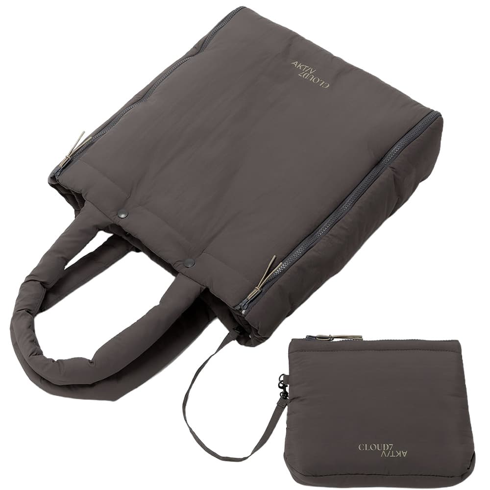 Travel Bed Aktiv Puffer Dark Grey/Light Khaki, view: 2