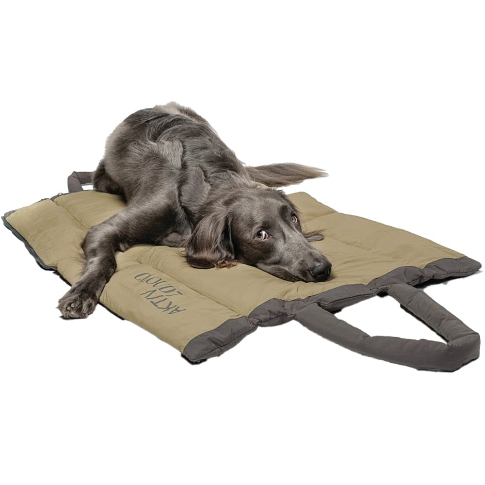 Travel Bed Aktiv Puffer Dark Grey/Light Khaki, view: 1