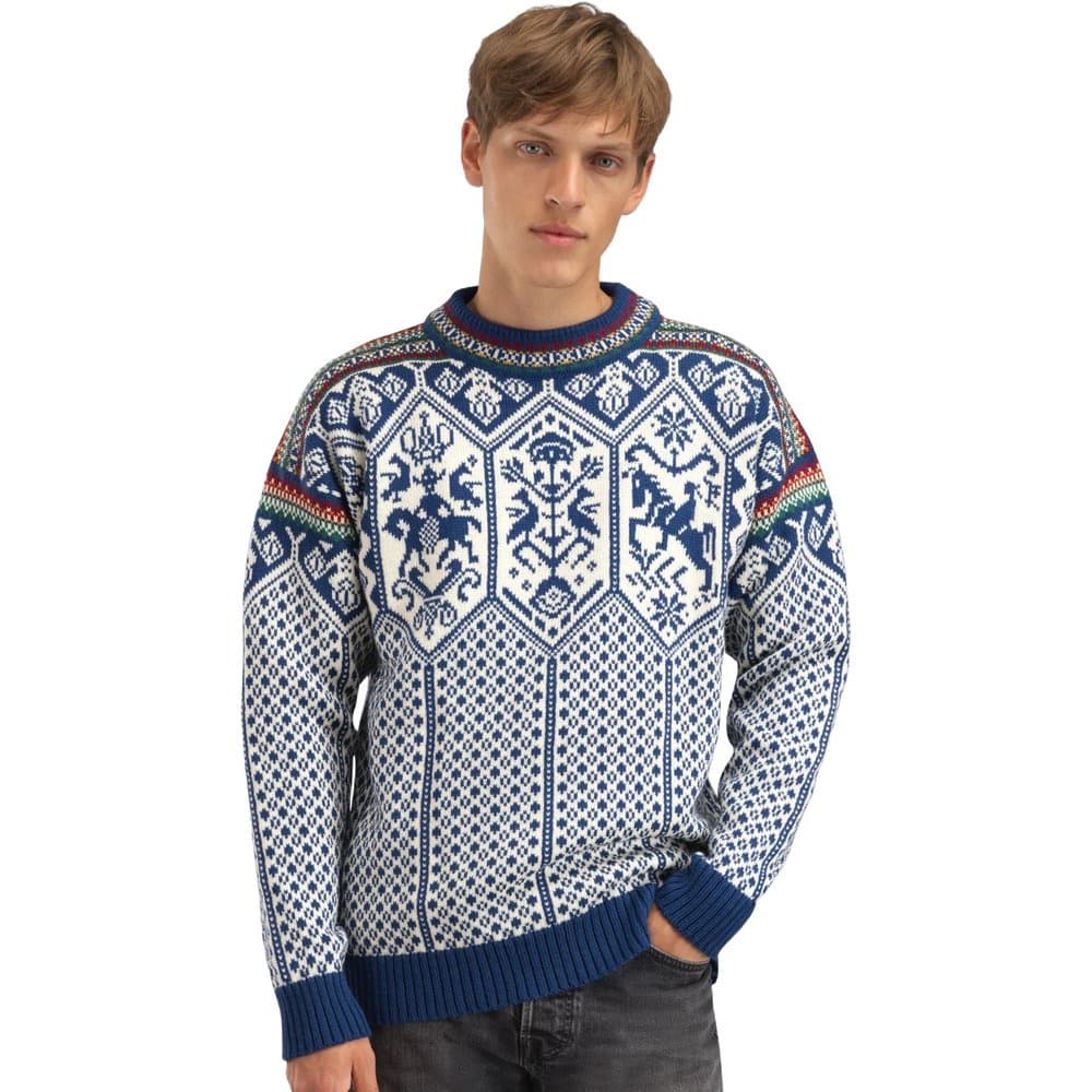 1994 Masc Sweater Indigo Mustard Bottlegreen, view: 1