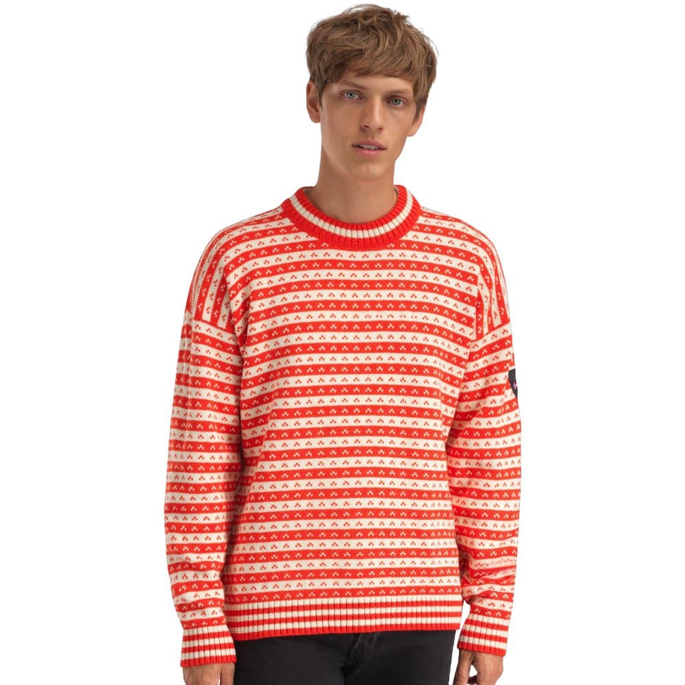 Skipsleia Unisex Sweater Roth Red Natural White, view: 1