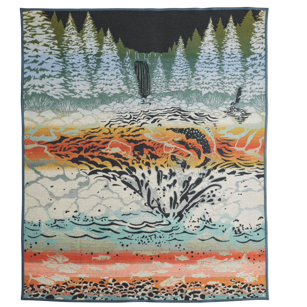 Jacquard Napped Robe Salmon Falls, view: 1