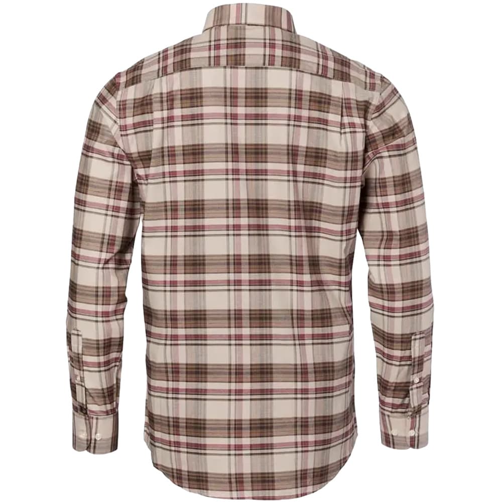 Betley Regular Fit Shirt Men Millet Brown Checked, view: 1