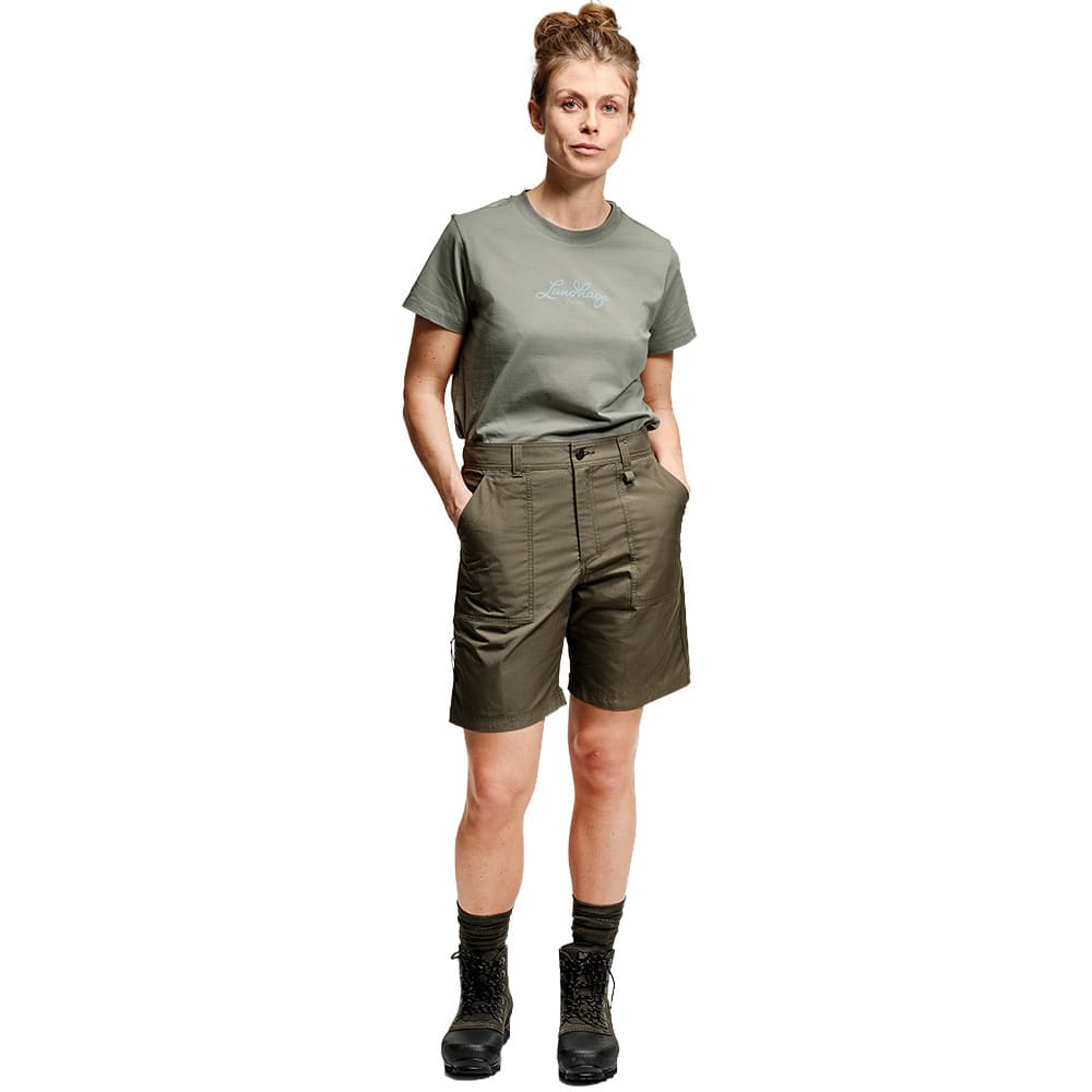 Fulu Cargo Stretch Hybrid Shorts W Forest Green, view: 1