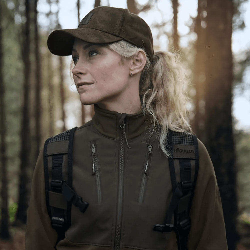 Scandinavian naisten softshell-takki, Willow Green/Shadow Brown, view: 2