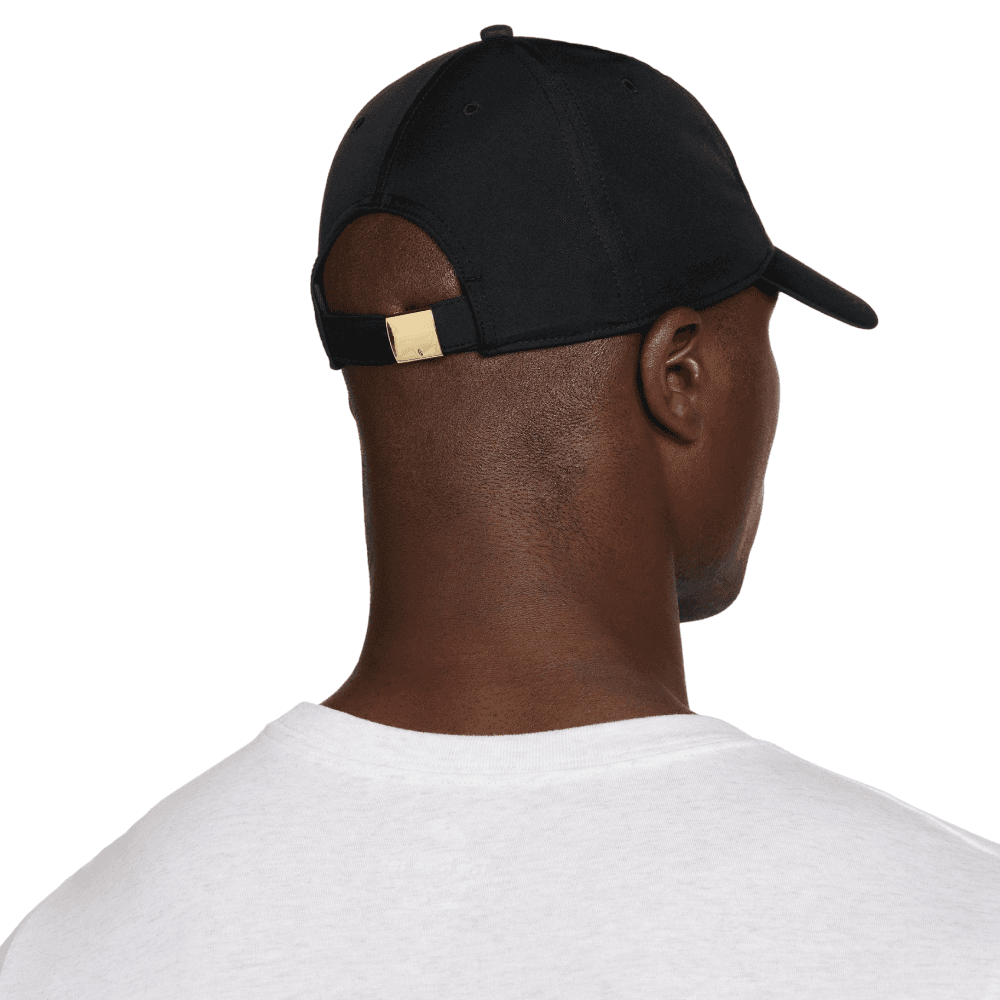 Dri-Fit Club Unstructured Metal Swoosh Cap Black/Metallic Gold, view: 5