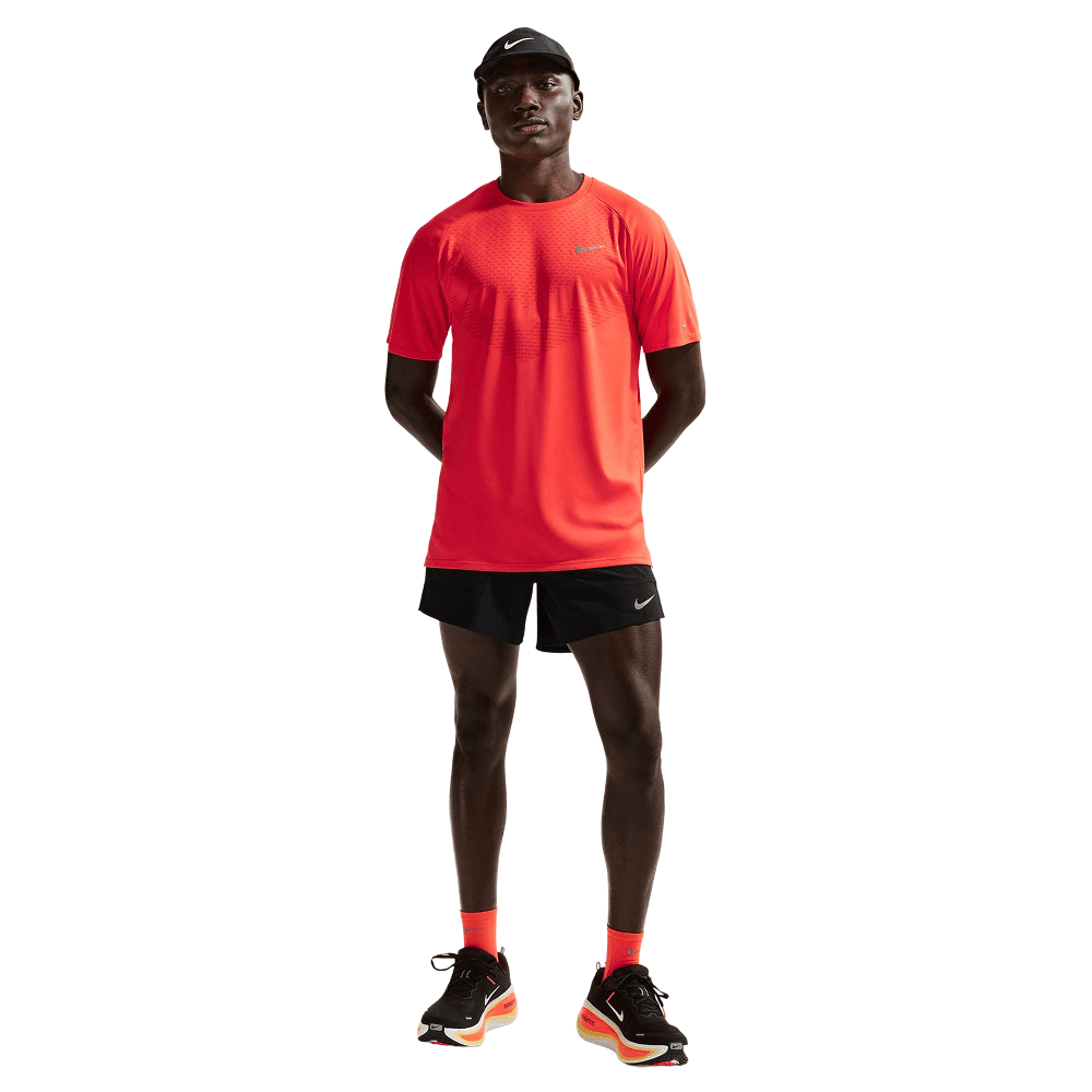 M's Stride Dri-Fit 5" Brief-Lined Running Shorts Black/Reflective Silv, view: 0