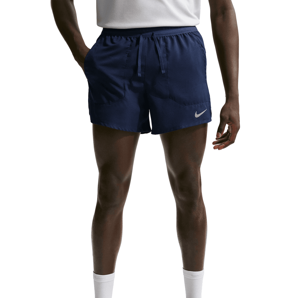 M's Stride Dri-Fit 5" Brief-Lined Running Shorts Midnight Navy/Reflective Silv, view: 2