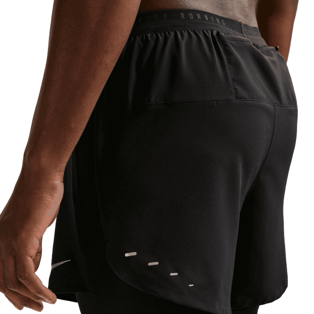 M's Stride Dri-Fit 5" Hybrid Running Shorts Black/Reflective Silv, view: 3