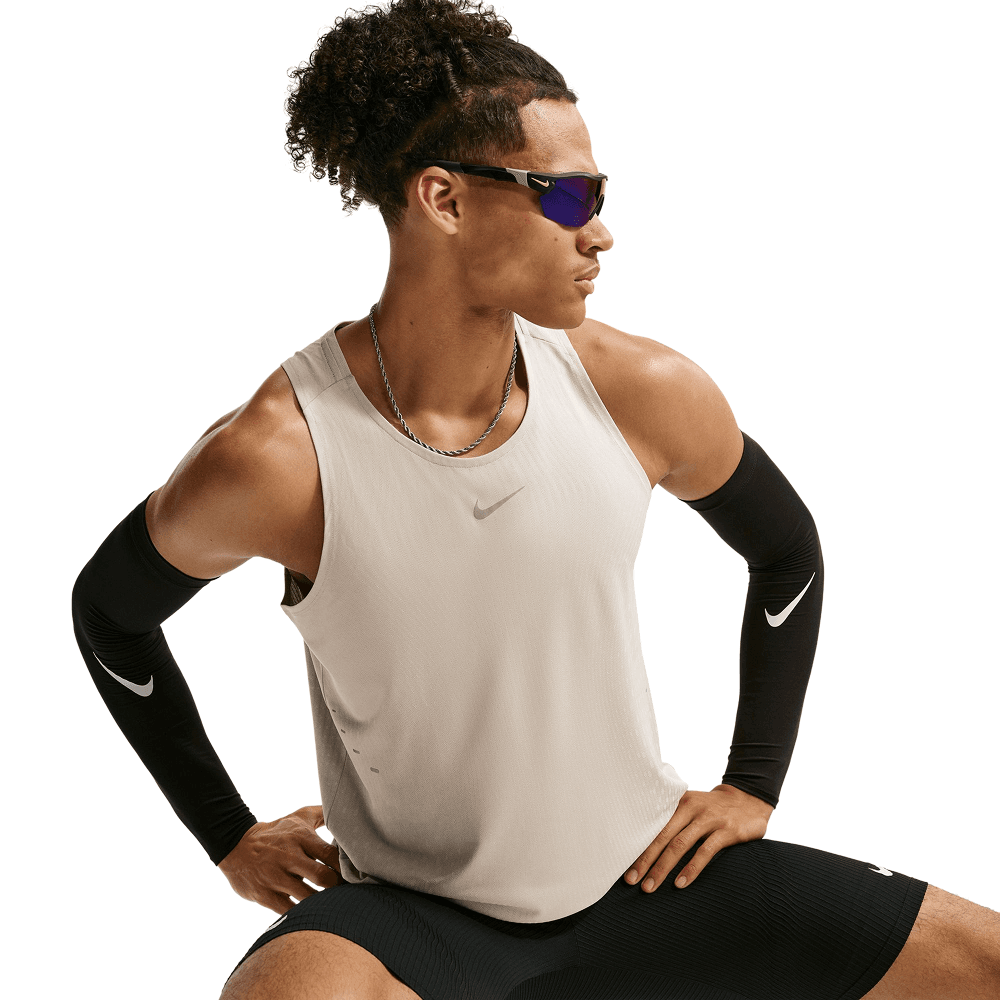 M's Stride Aero-Fit Running Tank Top Cream Ii/Sail/Reflective Silv, view: 0