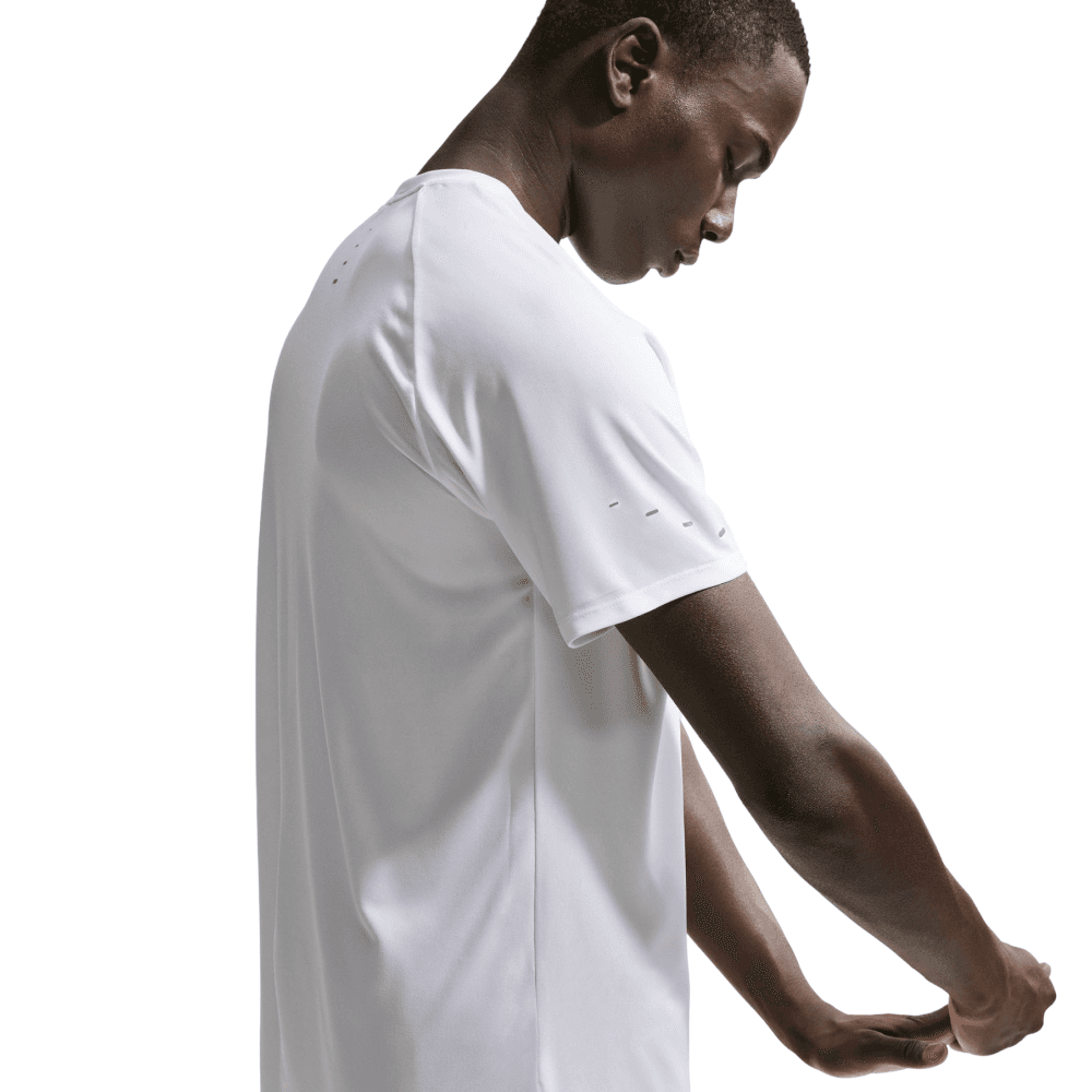 M's Stride Dri-Fit Adv Short-Sleeve Running Top White/Reflective Silv, view: 2