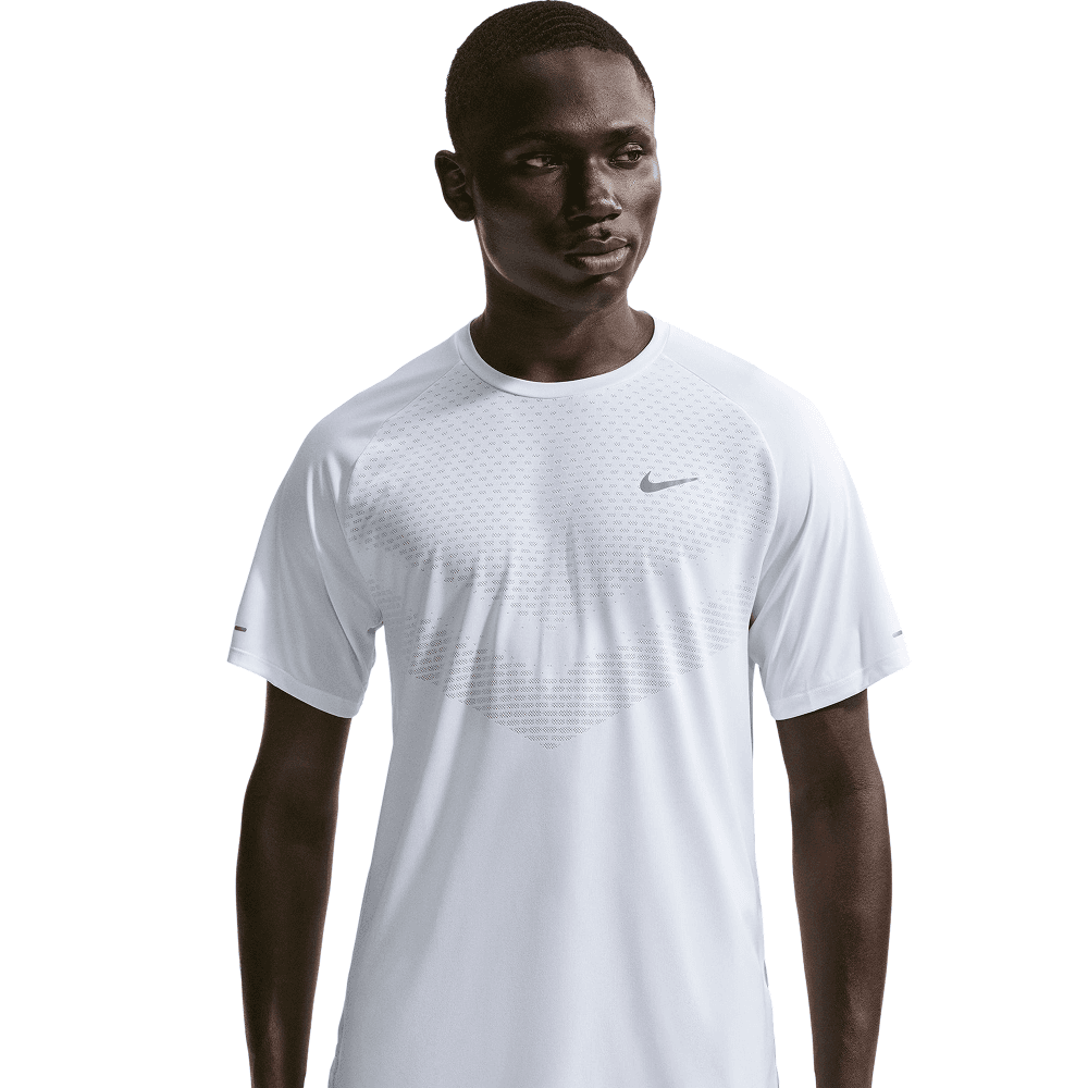 M's Stride Dri-Fit Adv Short-Sleeve Running Top White/Reflective Silv, view: 0