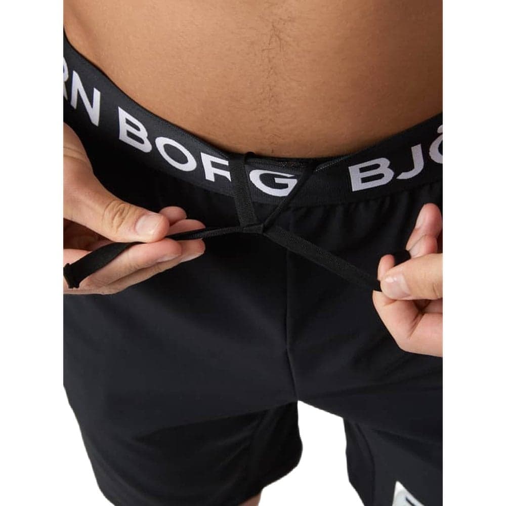 Borg 9" Shorts Black White Logo, view: 3