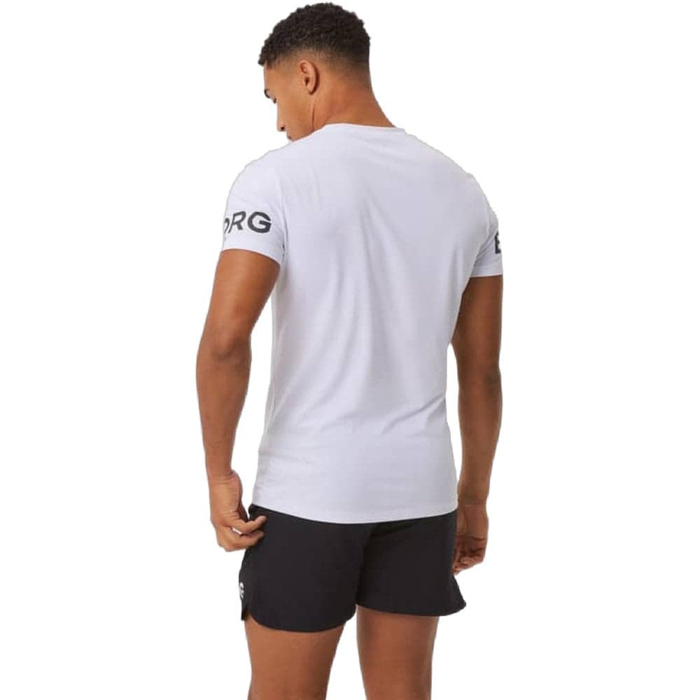 Borg T-Shirt White Black Logo, view: 1