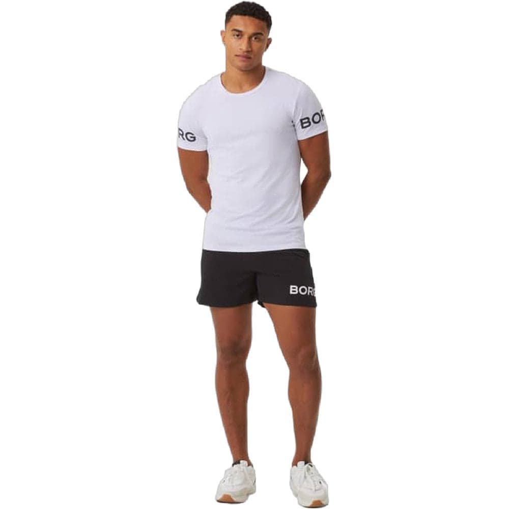 Borg T-Shirt White Black Logo, view: 2