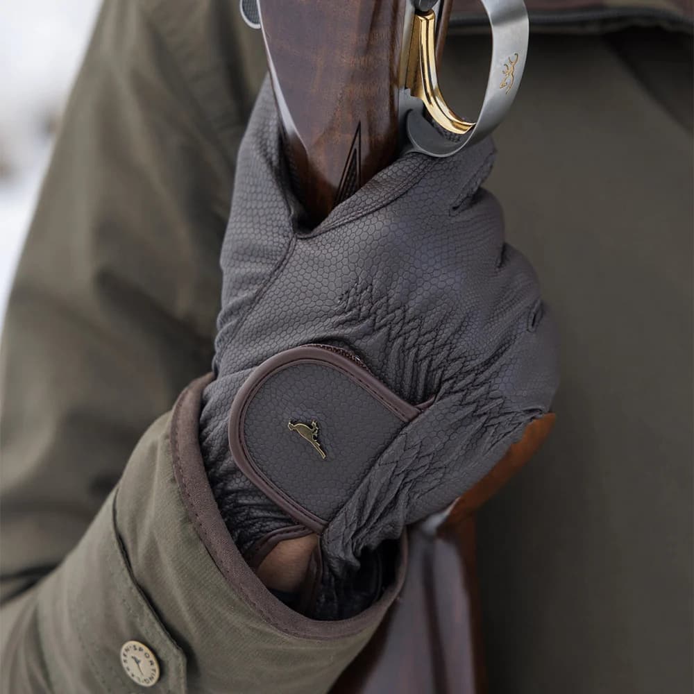 Ultra grip shooting gloves Brown, view: 1