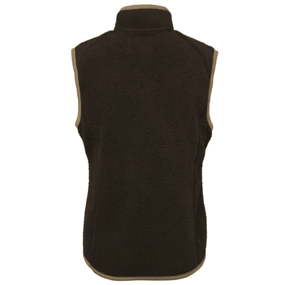 Pax Light Pile Vest Women Leather Brown, view: 1