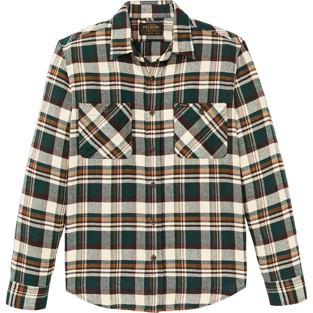 The Rangeland Flannel Shirt Green / Bronze Plaid, view: 0