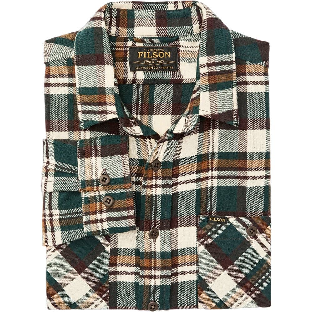 The Rangeland Flannel Shirt Green / Bronze Plaid, view: 2
