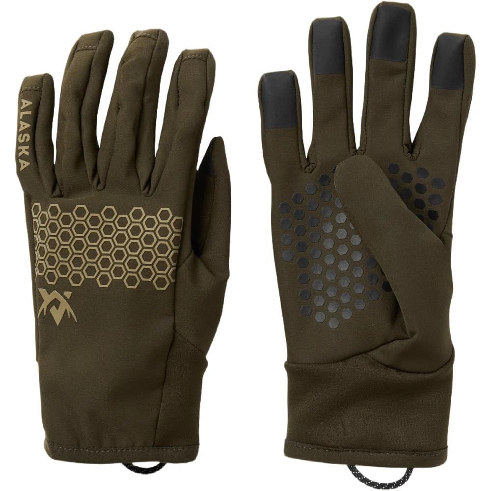 Chaser Stretch Gloves Solid Brown, view: 0
