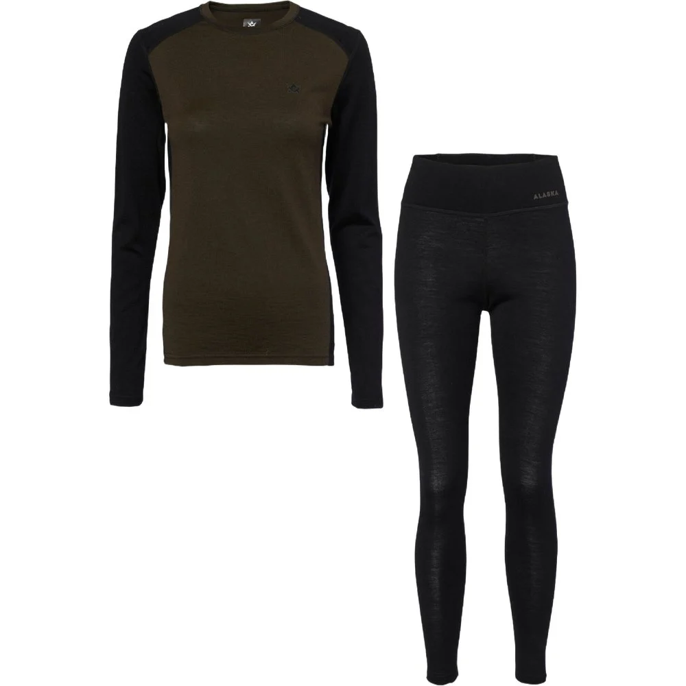 Merino Ws Base Layer Set Night Green, view: 0