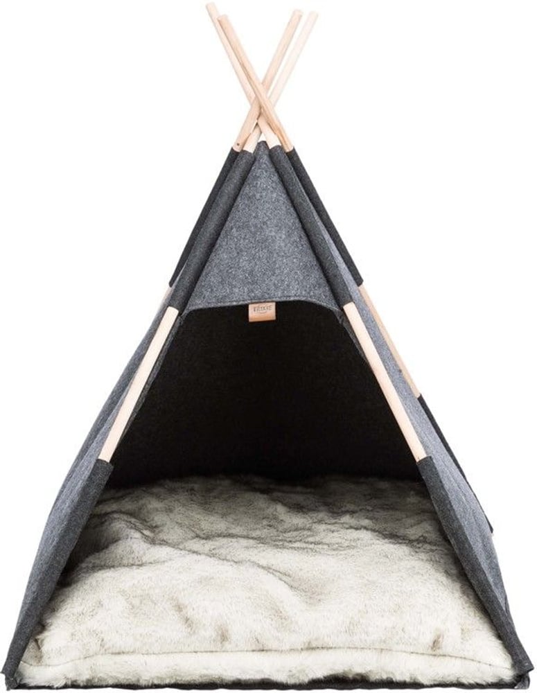 productImage: Tipi Filt koiran tiipii 70 × 70 × 70 cm, tummanharmaa