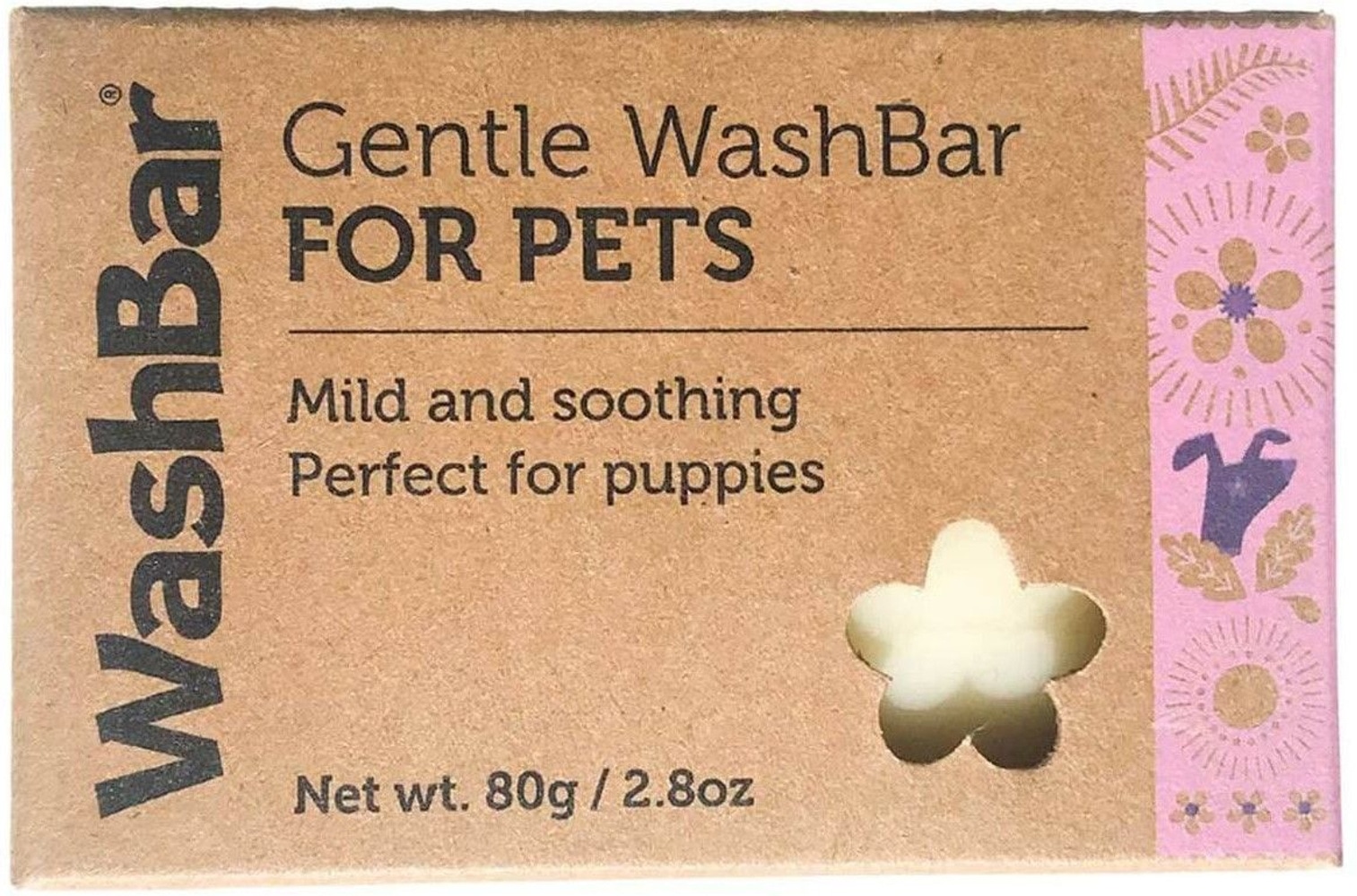 productImage: WashBar Soap Bar Gentle koirien palashampoo, 80 g