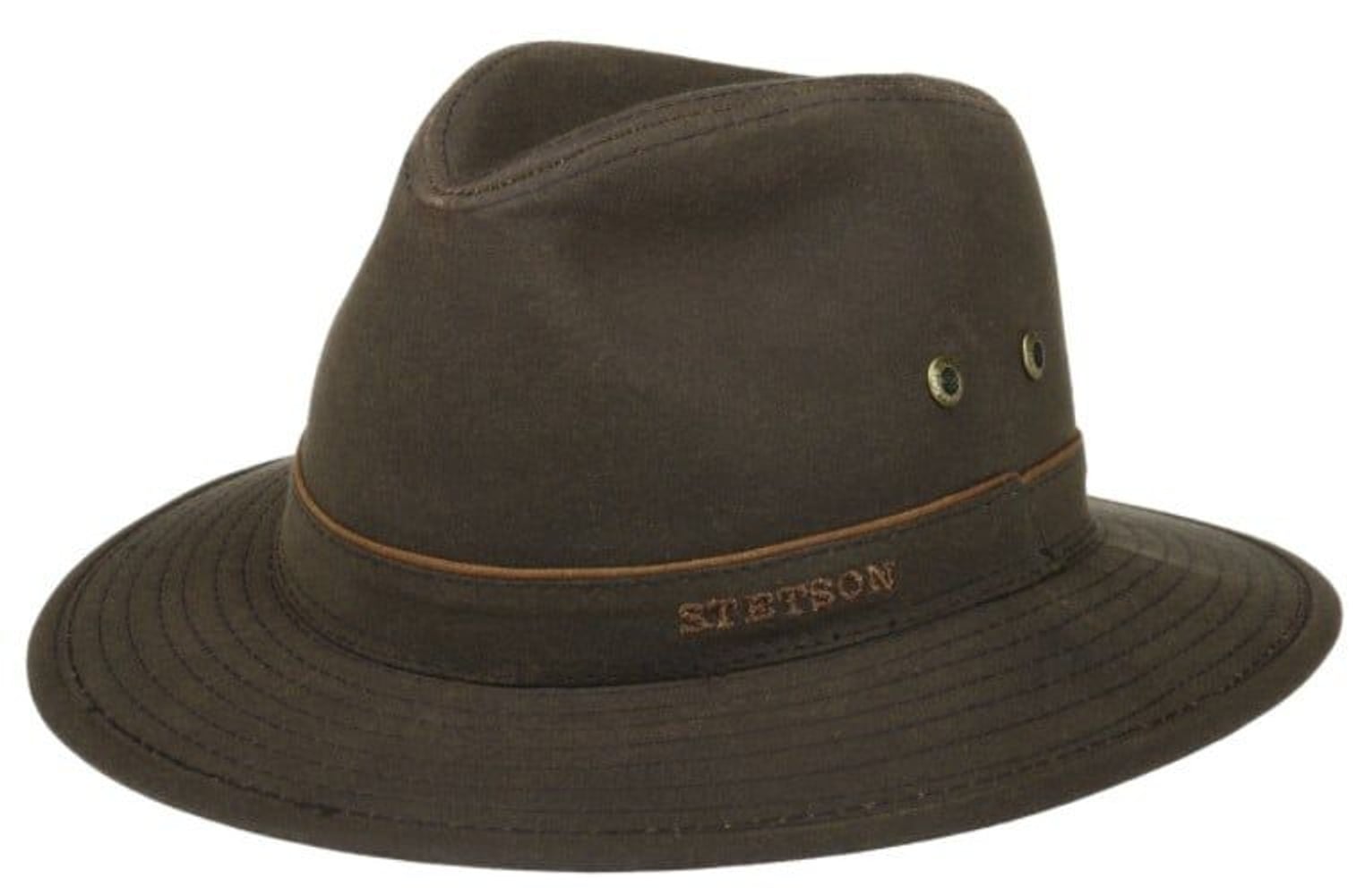 productImage: Traveller Waxed Cotton hattu, ruskea