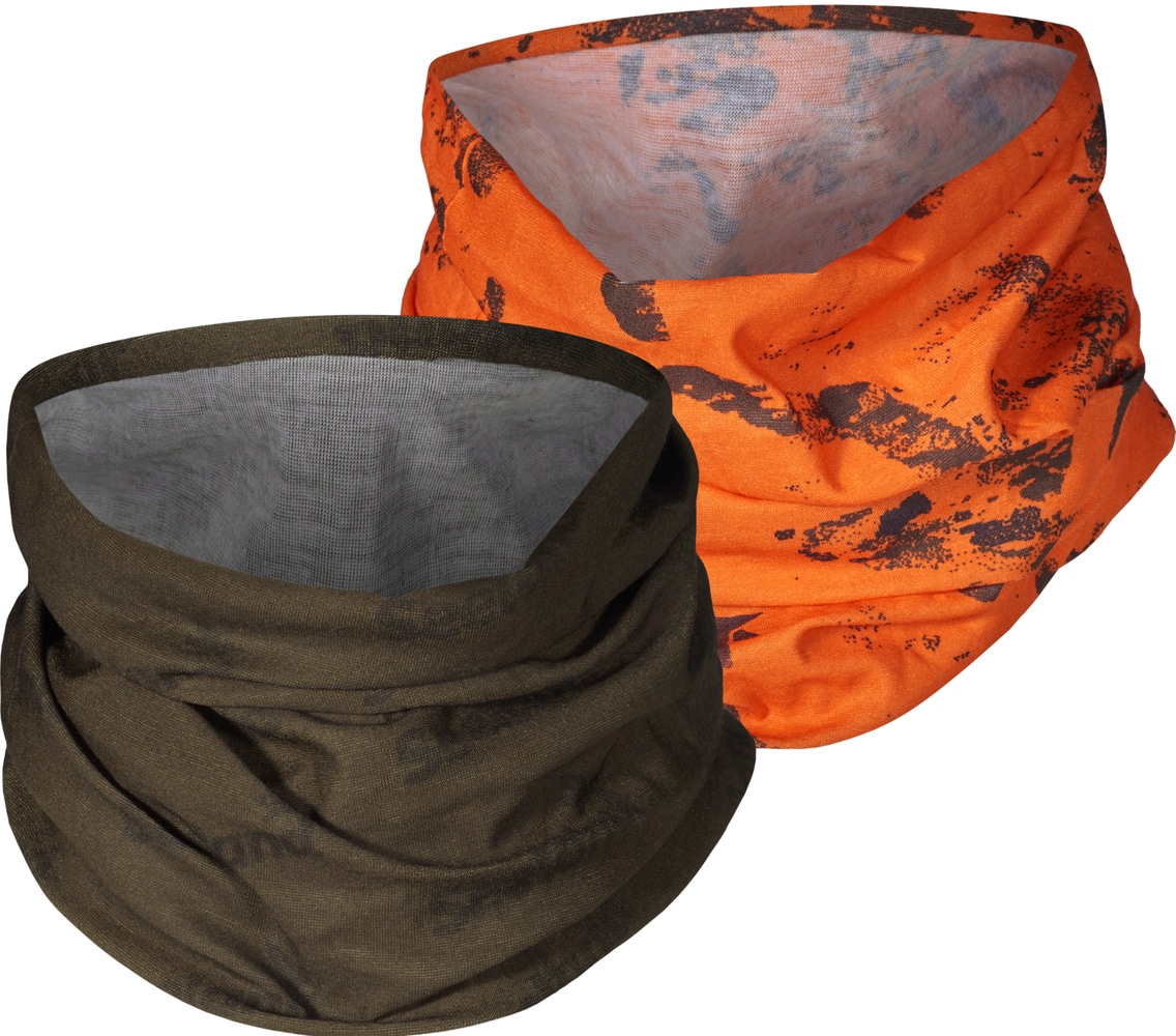 productImage: Neck Gaiter tuubihuivi, vihreä/huomio-oranssi, 2 kpl