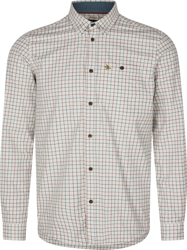 Oxford Shooting Shirt paita, Grape Leaf/Terracotta Check, view: 1