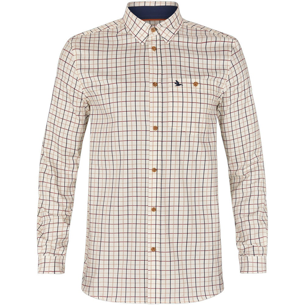 Oxford Skytteskjorta Classic Blue/Merlot Check, view: 1