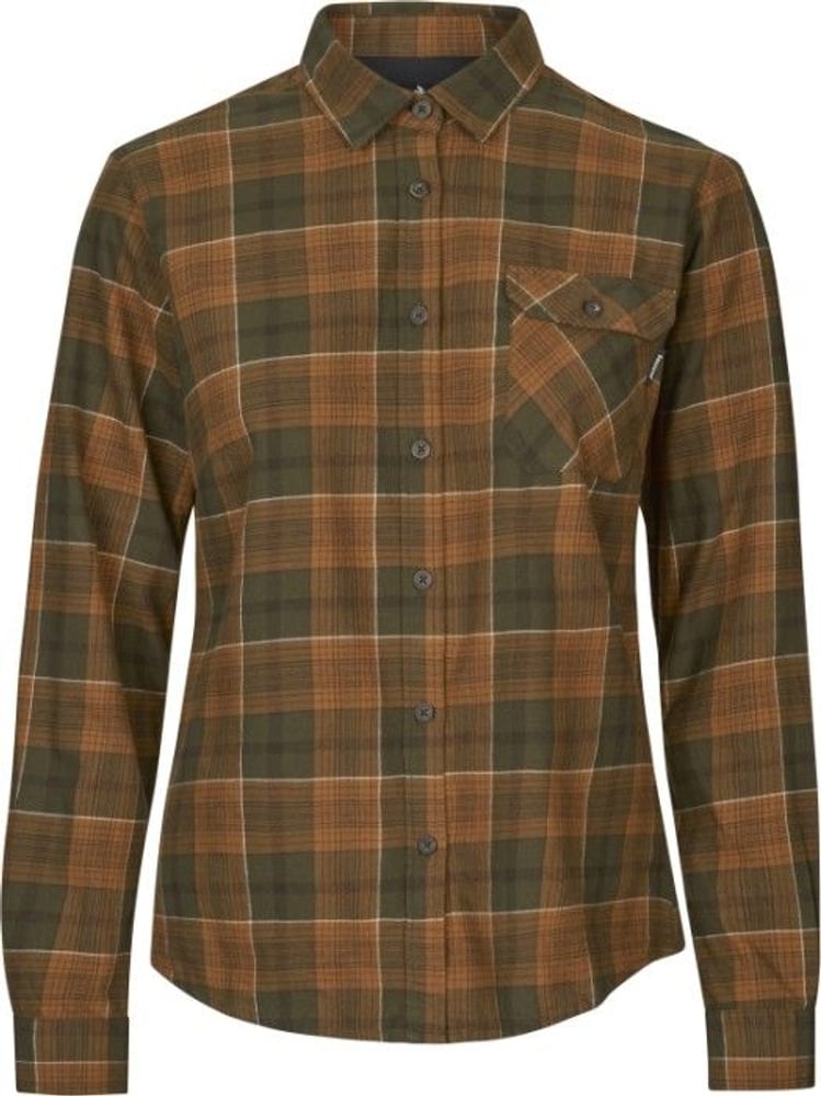 productImage: Skye Flannel Shirt Women Grizzly Brown/Terracotta Check
