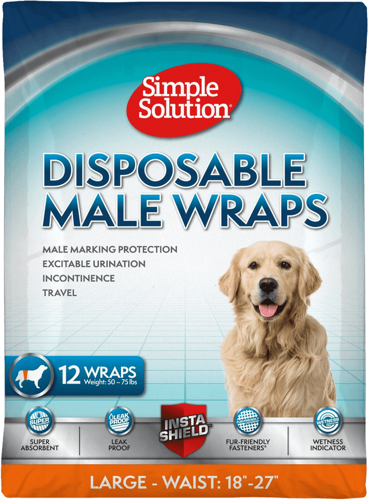productImage: Disposable Male Wraps suojat uroskoirille, L, 12 kpl