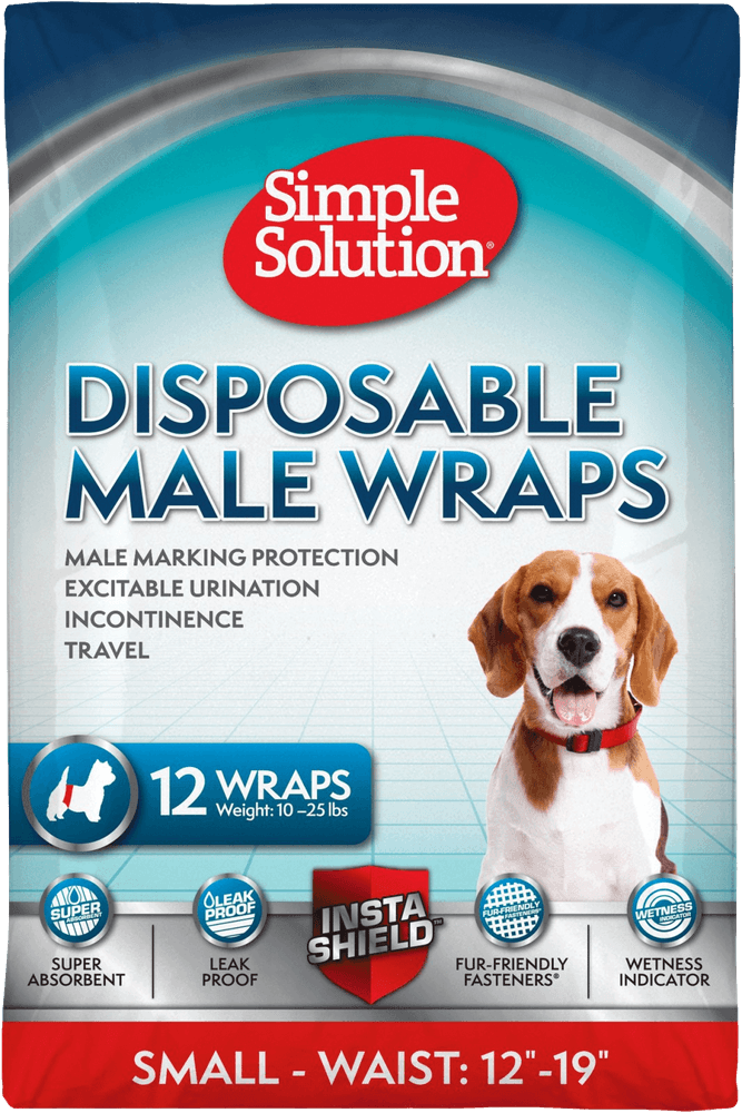 productImage: Disposable Male Wraps suojat uroskoirille, S, 12 kpl