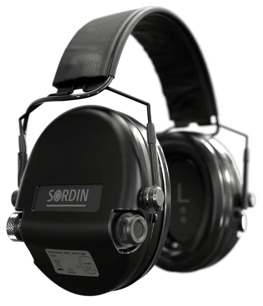 productImage: Supreme MIL Aux Slim Headband kuulosuojaimet, Black