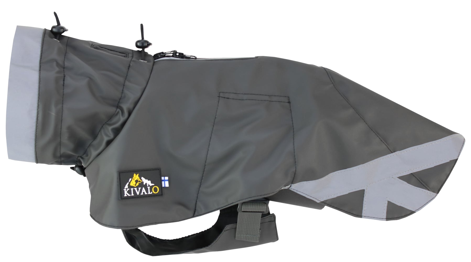 productImage: Niva Dog Raincoat koiran sadetakki, 35 cm, harmaa
