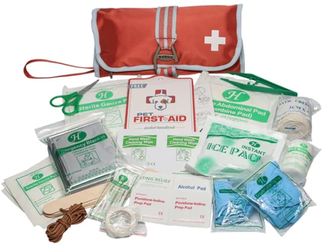 productImage: Pet First Aid Kit koiran ensiapupakkaus, 50 kpl