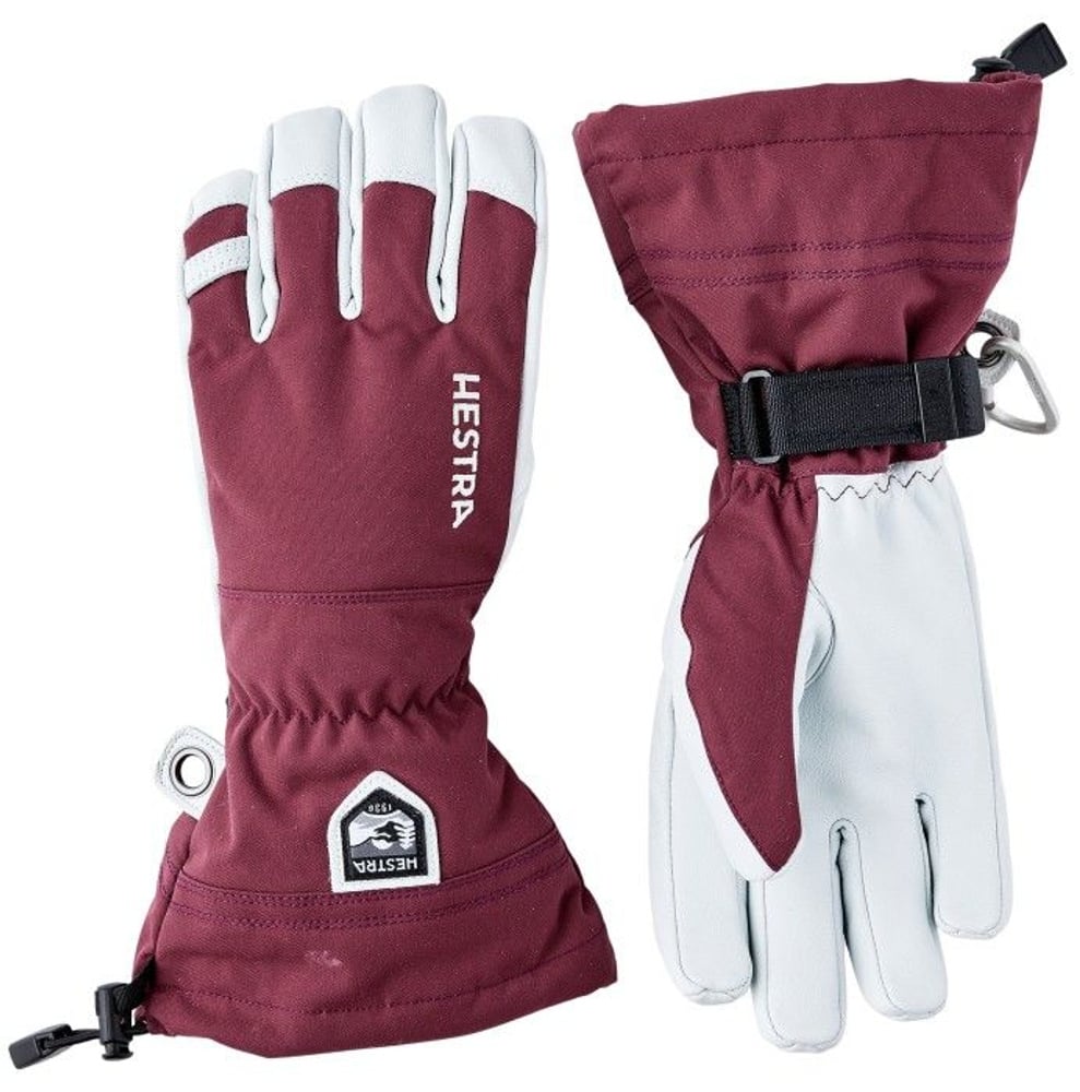 productImage: Army Leather Heli Ski 5 Finger hanska, Bordeaux