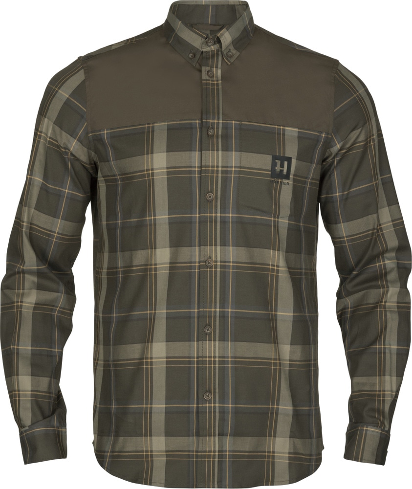 Anker L/S Shirt kauluspaita, ruskea, view: 1
