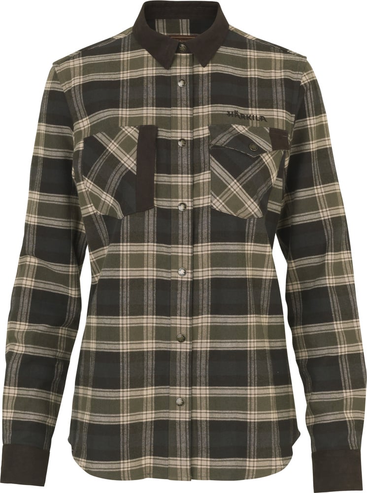 productImage: Aivak L/S Shirt naisten flanellipaita, Olive