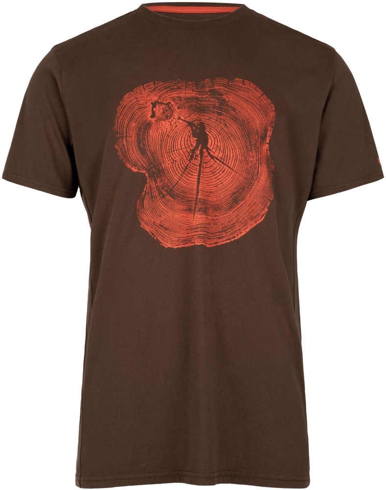 productImage: Bullseye Wood T-shirt puuvillainen t-paita, ruskea