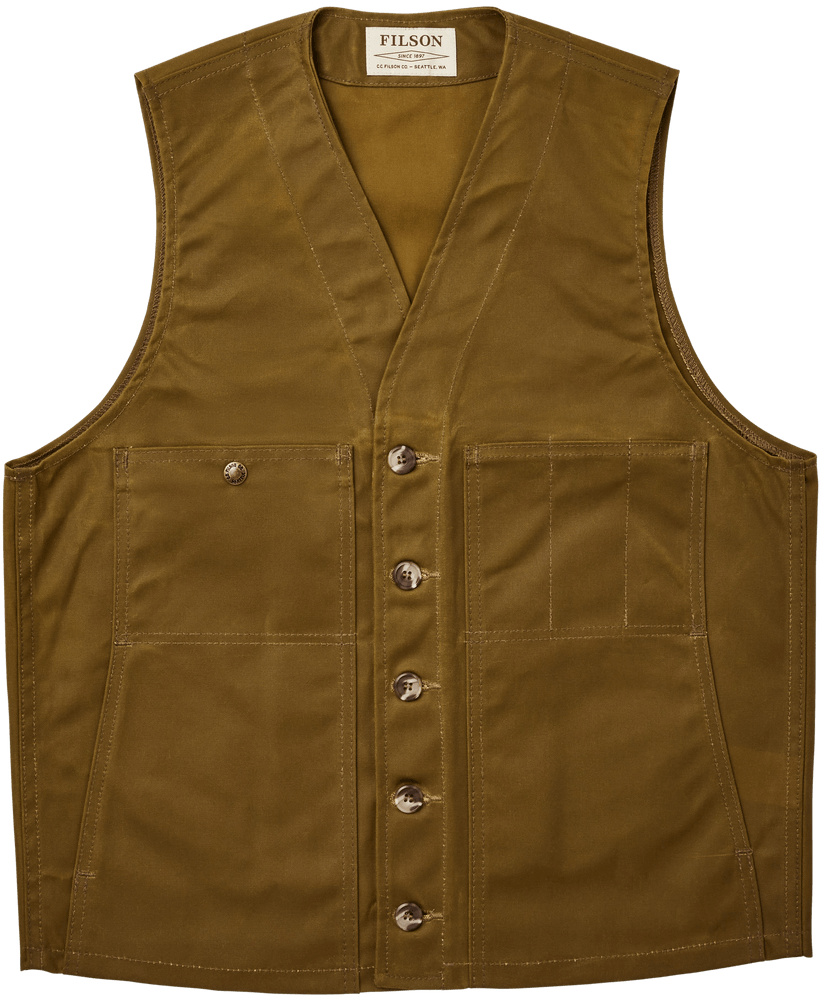 productImage: Oil Tin Cloth Vest vahattu liivi, Dark Tan