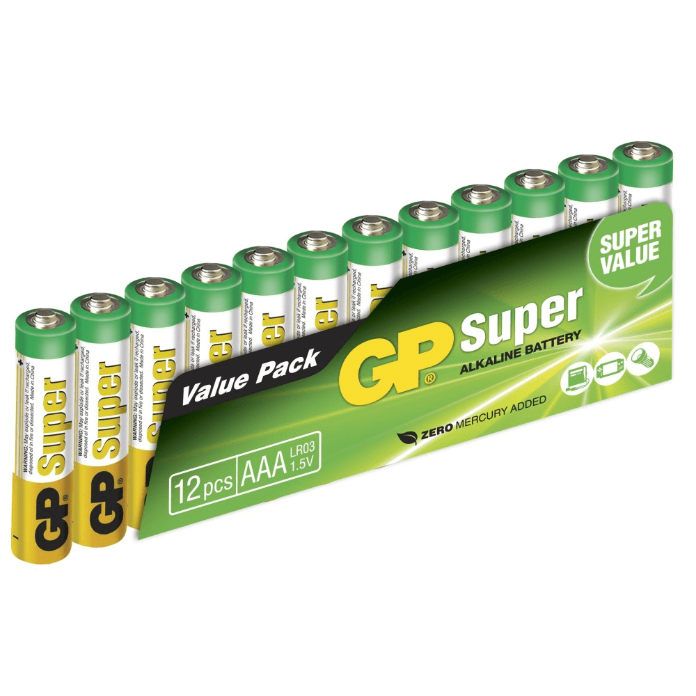 productImage: GP Super Alkaline AAA-paristot, 24A/LR03, 12 kpl