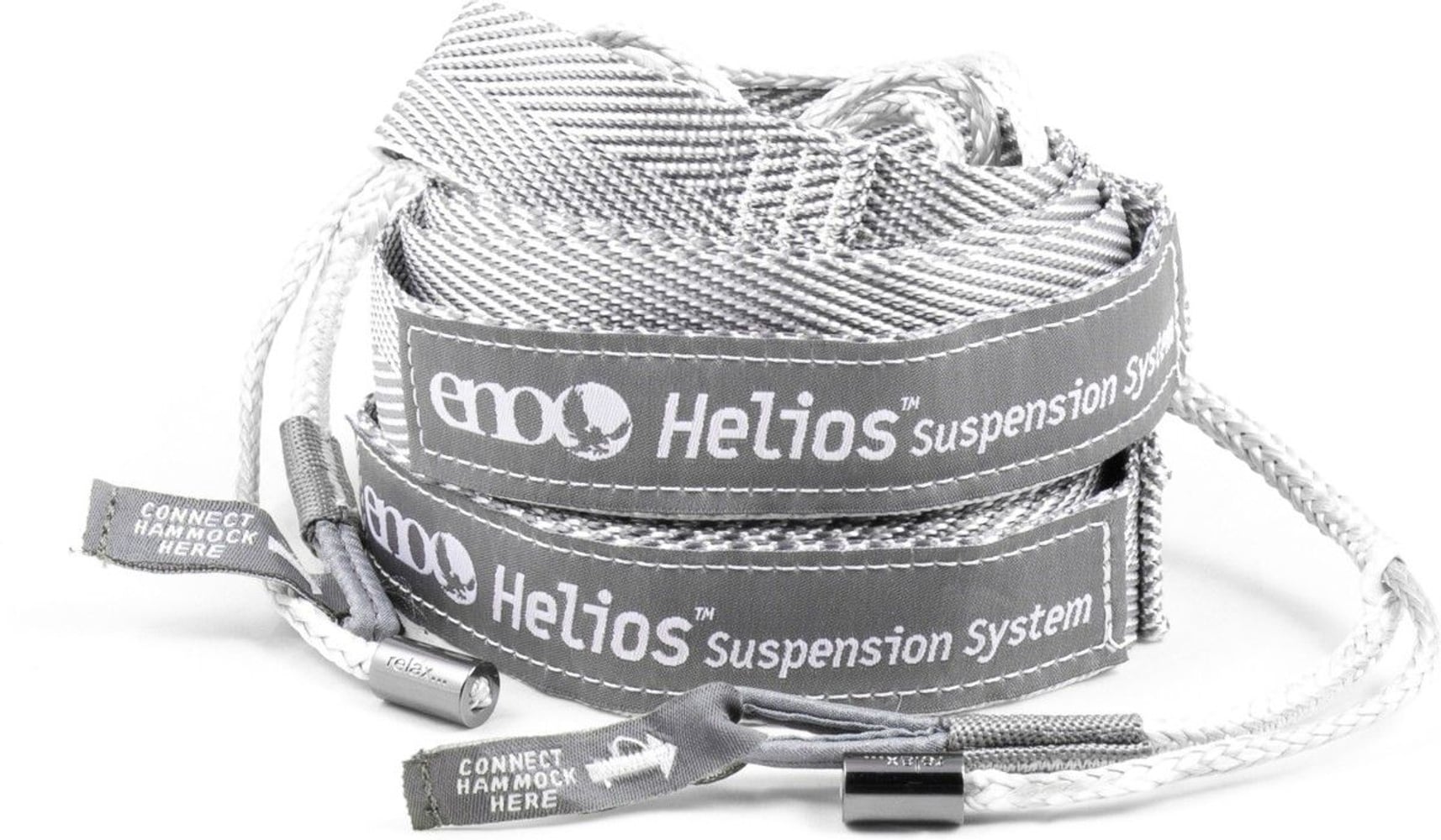 productImage: Eno Helios Ultralight Suspension System kiinnitysjärjestelmä riippumatolle, harmaa, 2,46 m