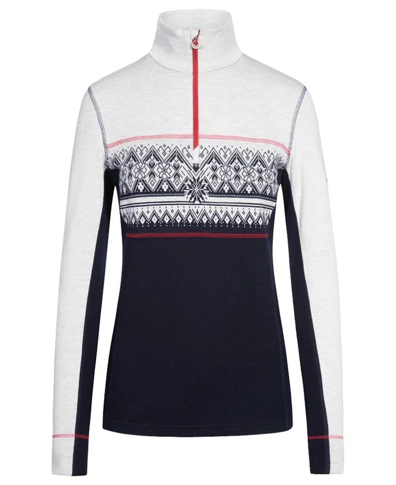 Moritz Fem Basic Sweater Navy White Raspberry, view: 1